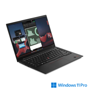 Lenovo ThinkPad X1 Carbon 14 pouces gris anthracite, ultrabook professionnel léger, clavier rétroéclairé, écran Full HD.